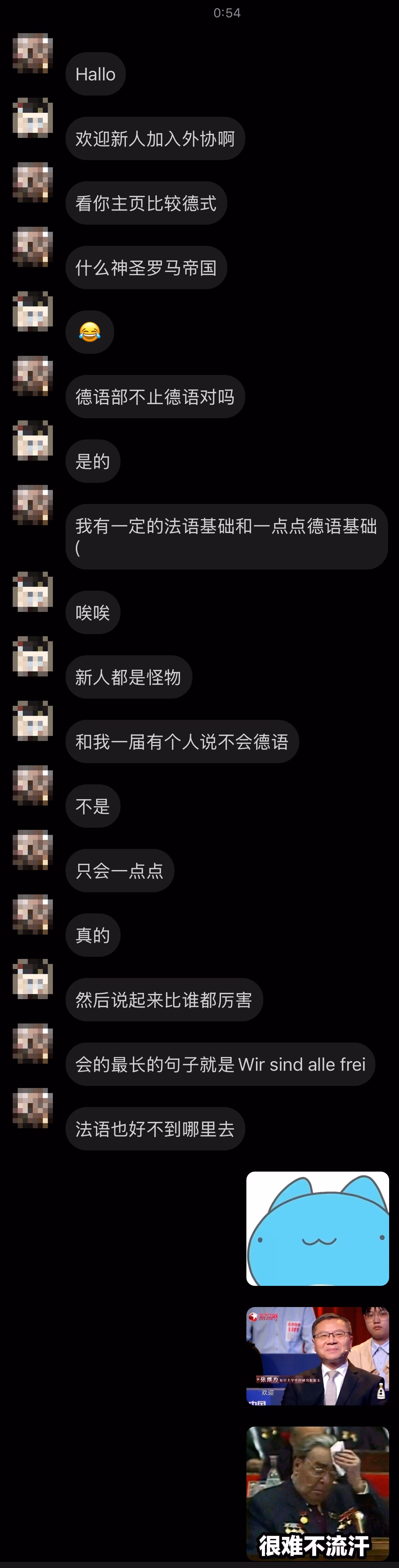 招新群的奇妙聊天记录