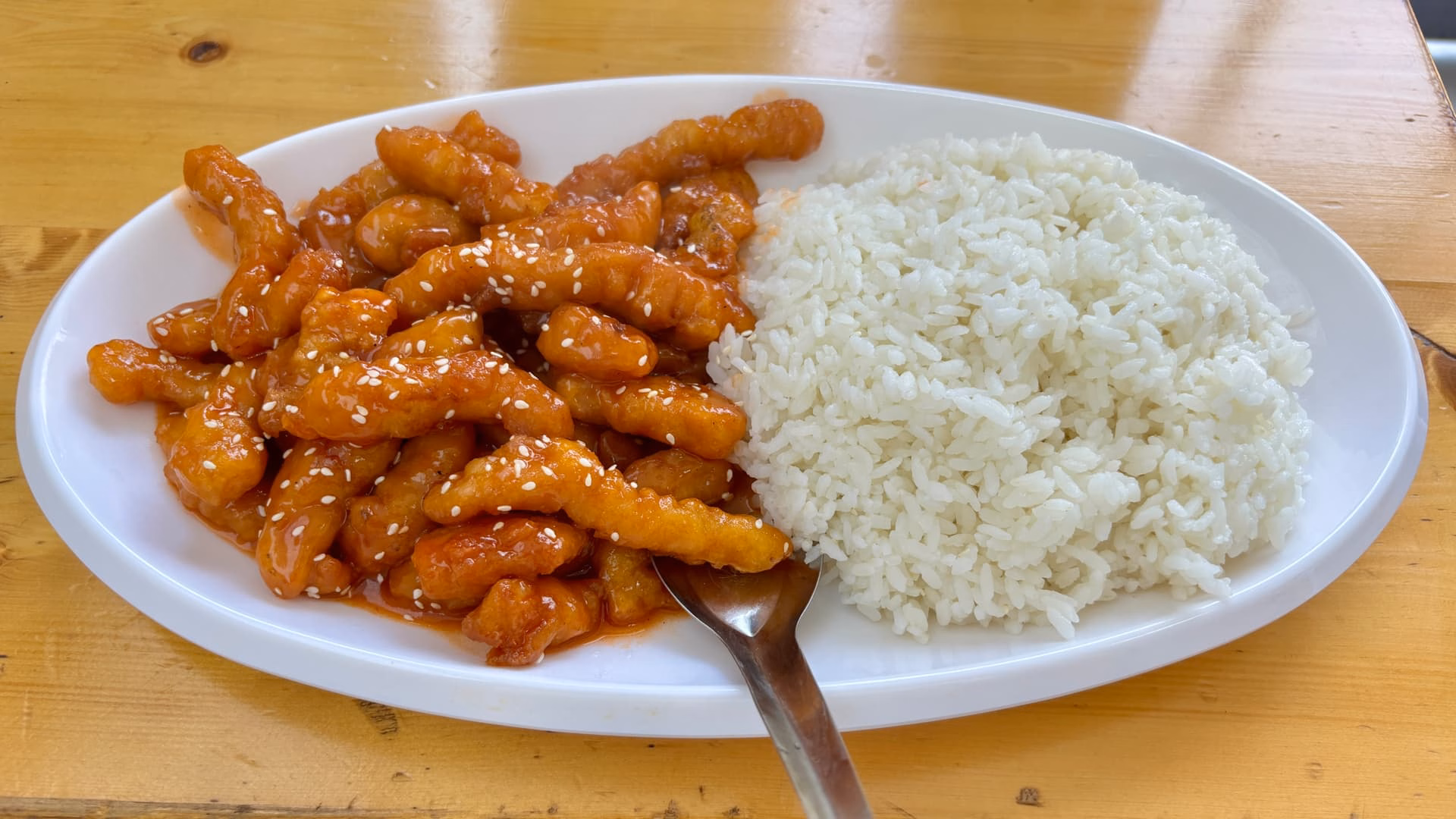 糖醋里脊盖饭